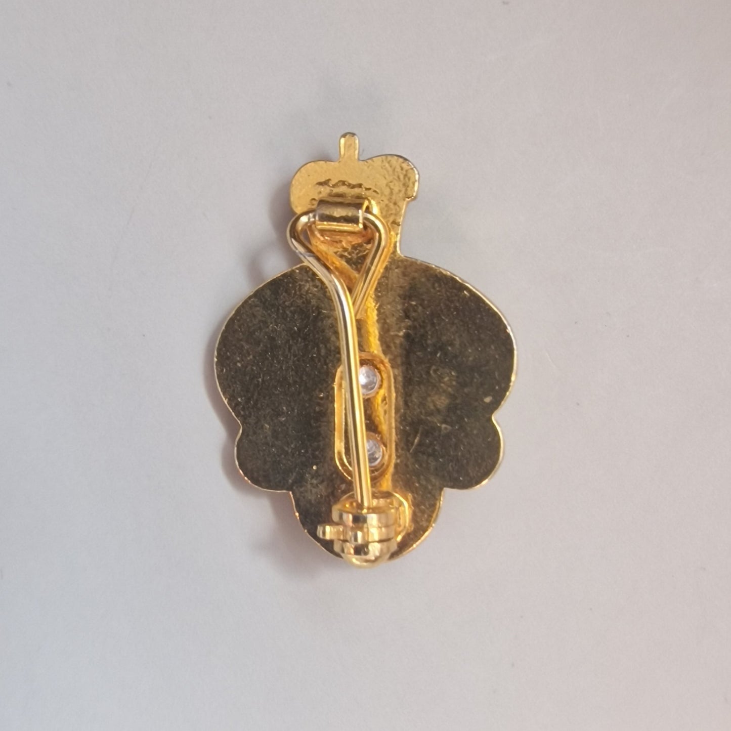 Vintage Royal British Legion Associate Brooch Gold-Tone Enamel Military UK Pin – photo 2
