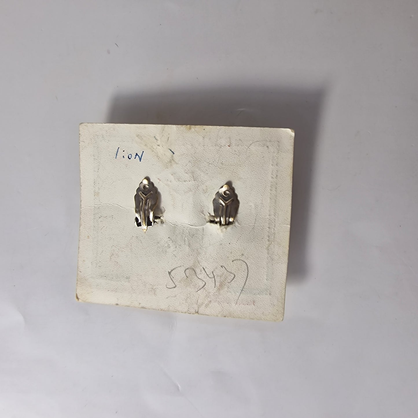 Vintage 1950s Sterling Silver Filigree Floral Clip Earrings India Handmade Pair – photo 8