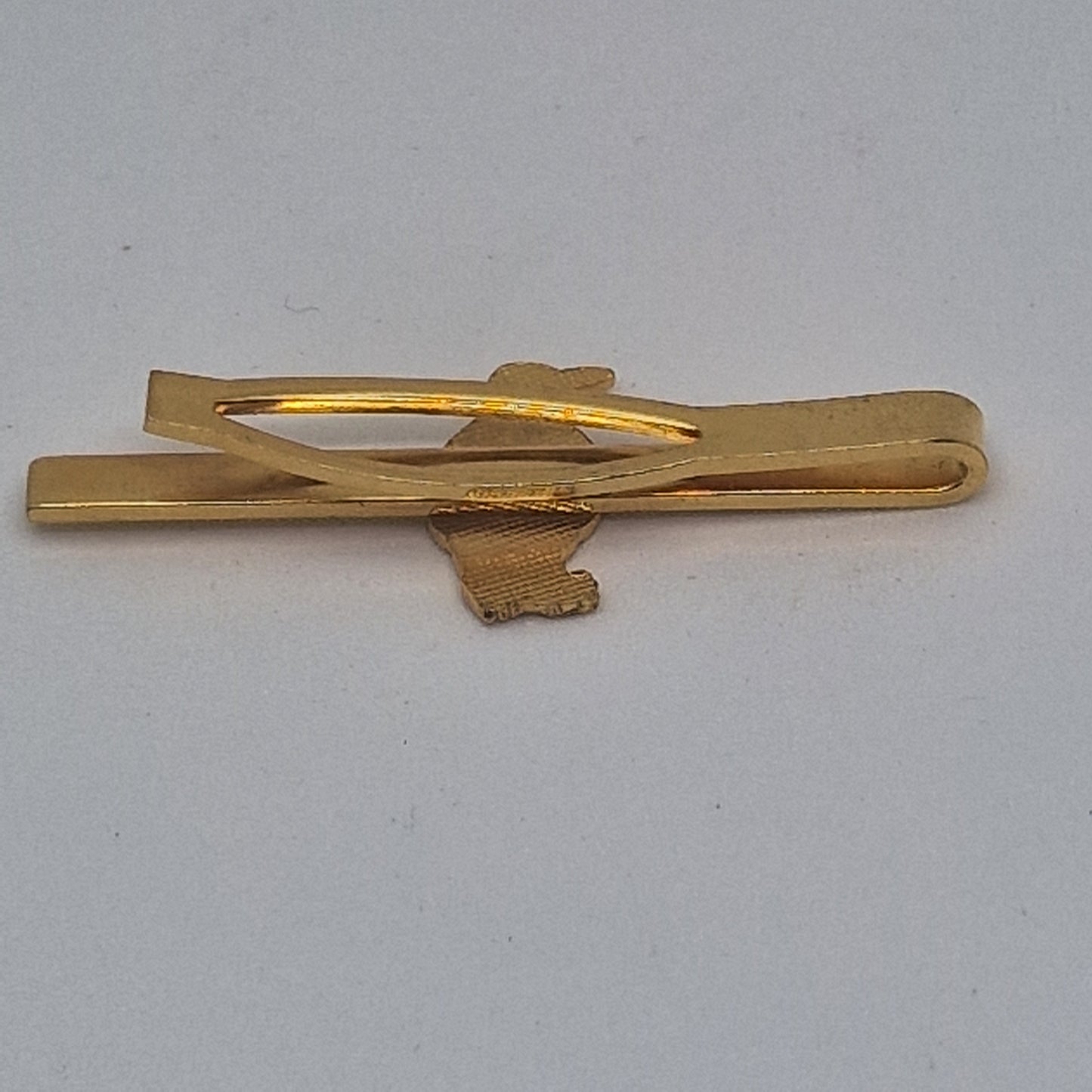 Vintage 1960s Gold-Tone Enamel Penguin Tie Clip Figural Bird Costume Jewellery – photo 3