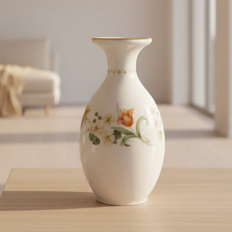 Wedgwood Mirabelle Bone China Vase Floral Design Gold Trim Porcelain England – photo 3