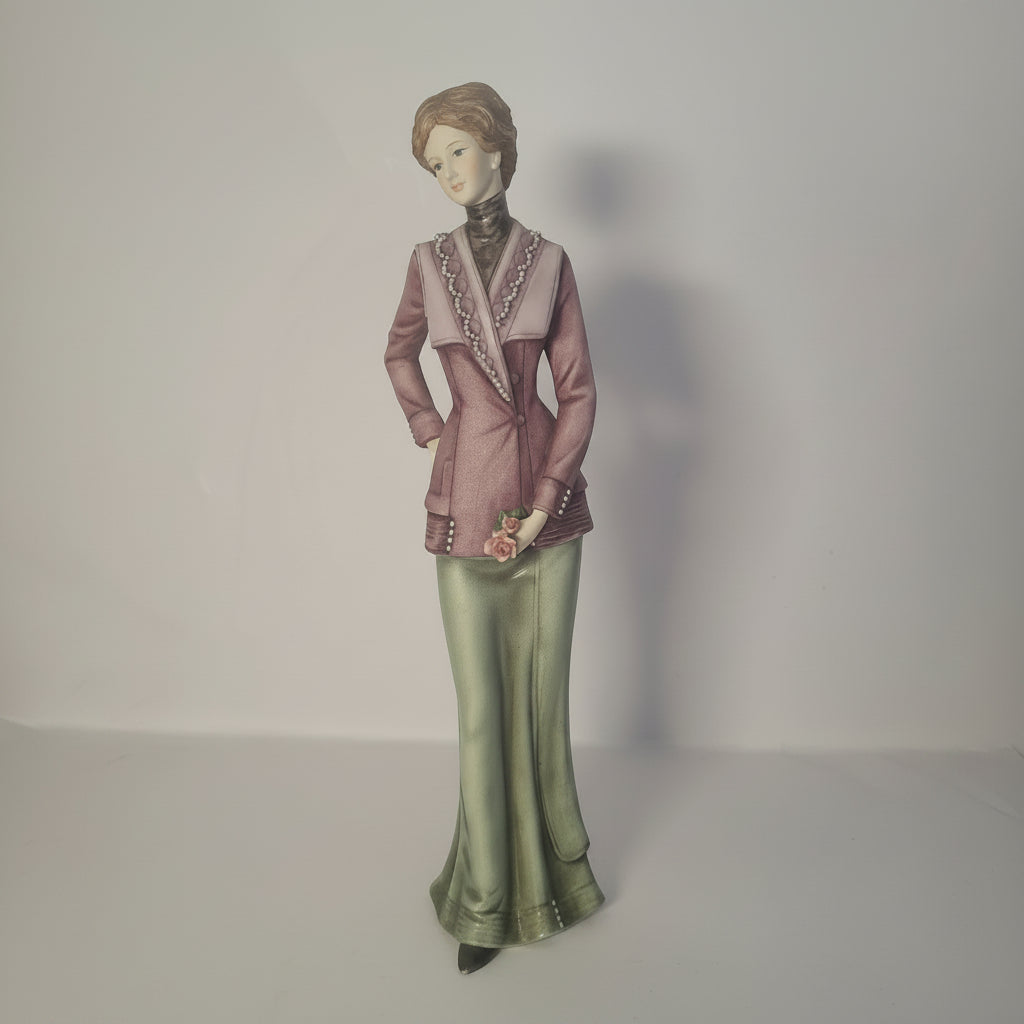 The Regal Collection Beatrice Figurine, P020 Hand-Painted Lady, 1990s Collectable Home Decor, Vintage Figurine