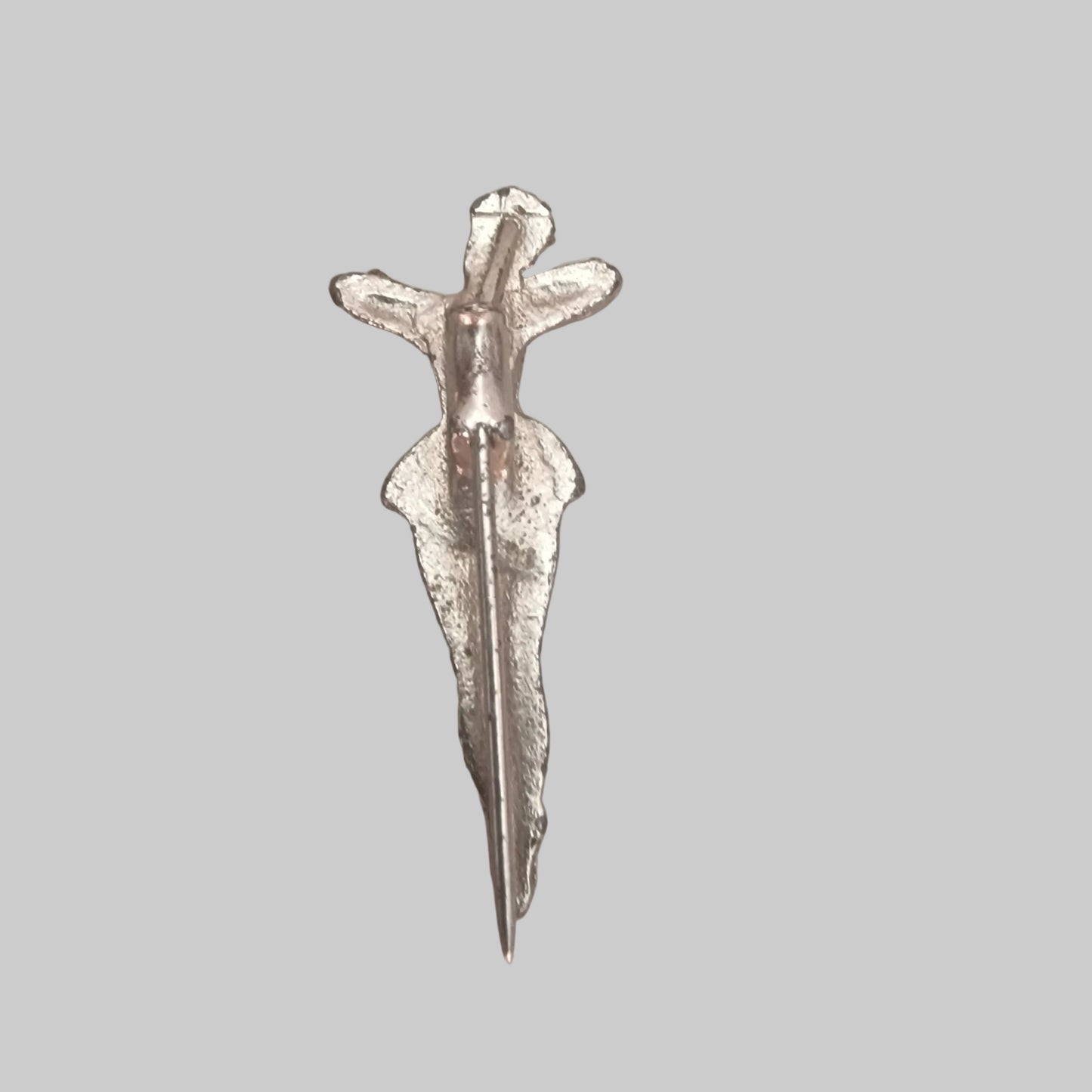 Vintage Silver-Tone Ballerina Dancer Brooch Figural Pin Costume Jewelry 1960s