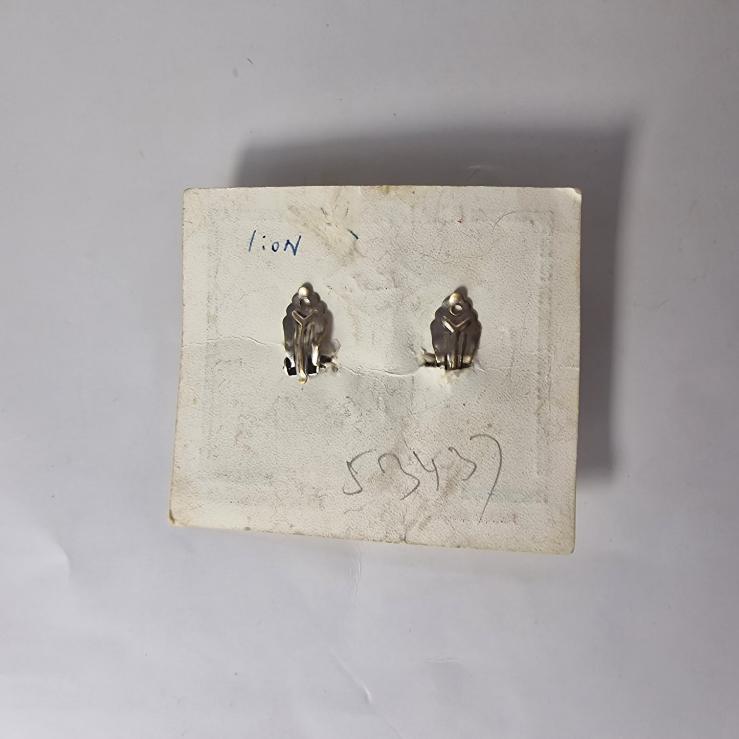 Vintage 1950s Sterling Silver Filigree Floral Clip Earrings India Handmade Pair – photo 7