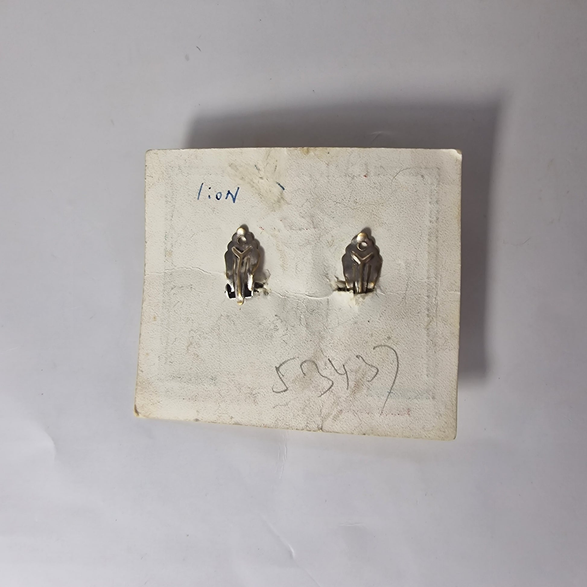 Vintage 1950s Sterling Silver Filigree Floral Clip Earrings India Handmade Pair – photo 7