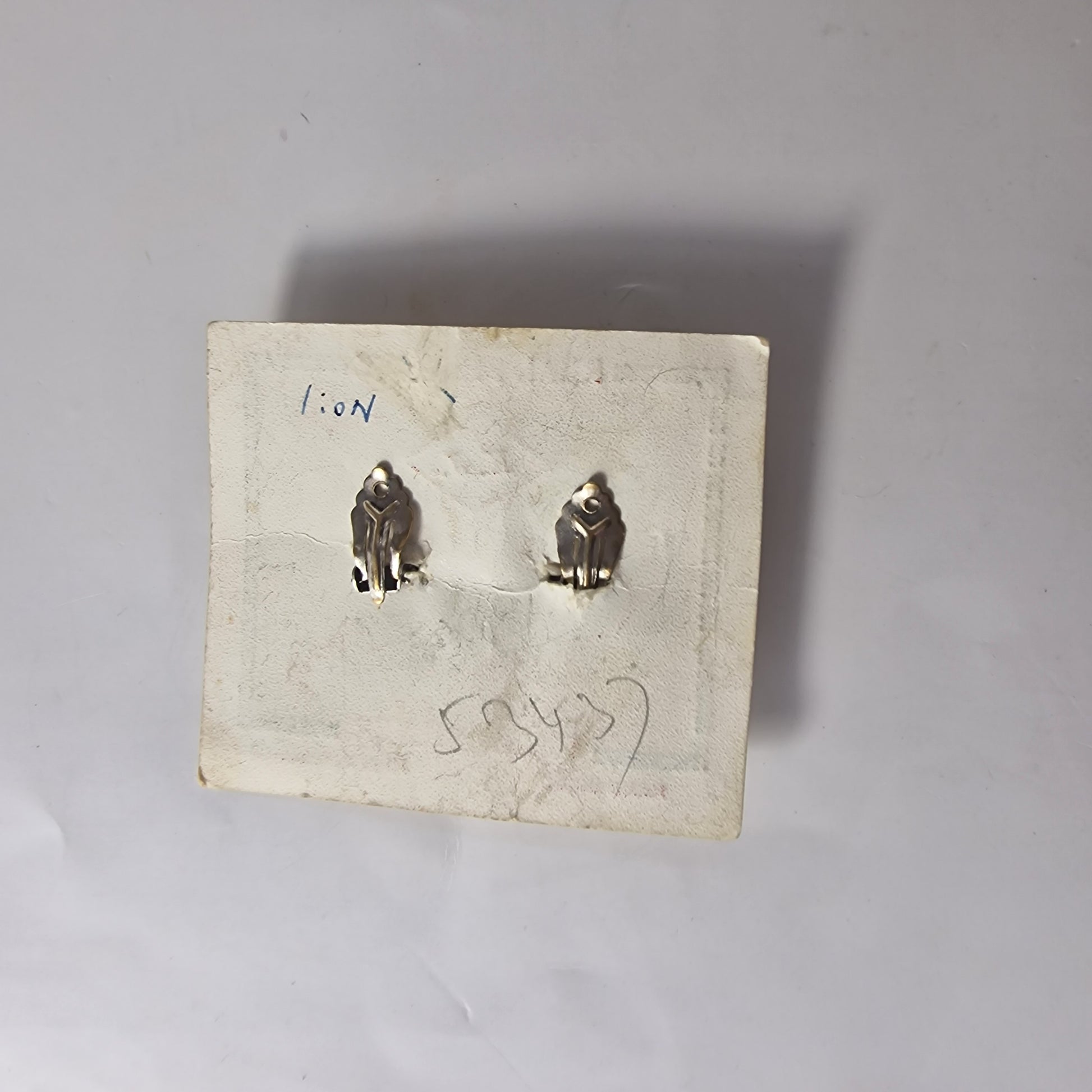 Vintage 1950s Sterling Silver Filigree Floral Clip Earrings India Handmade Pair – photo 8