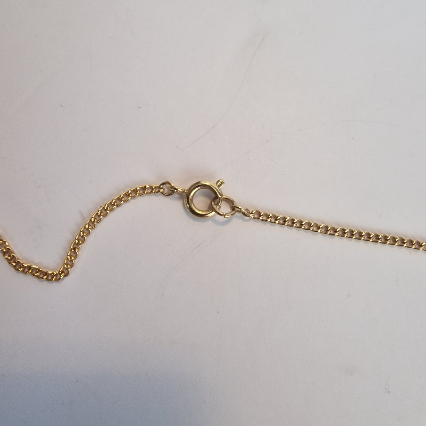 Vintage 1960s Gold-Tone Pastel Glass Cabochon Pendant Necklace Floral Rhinestone – photo 3