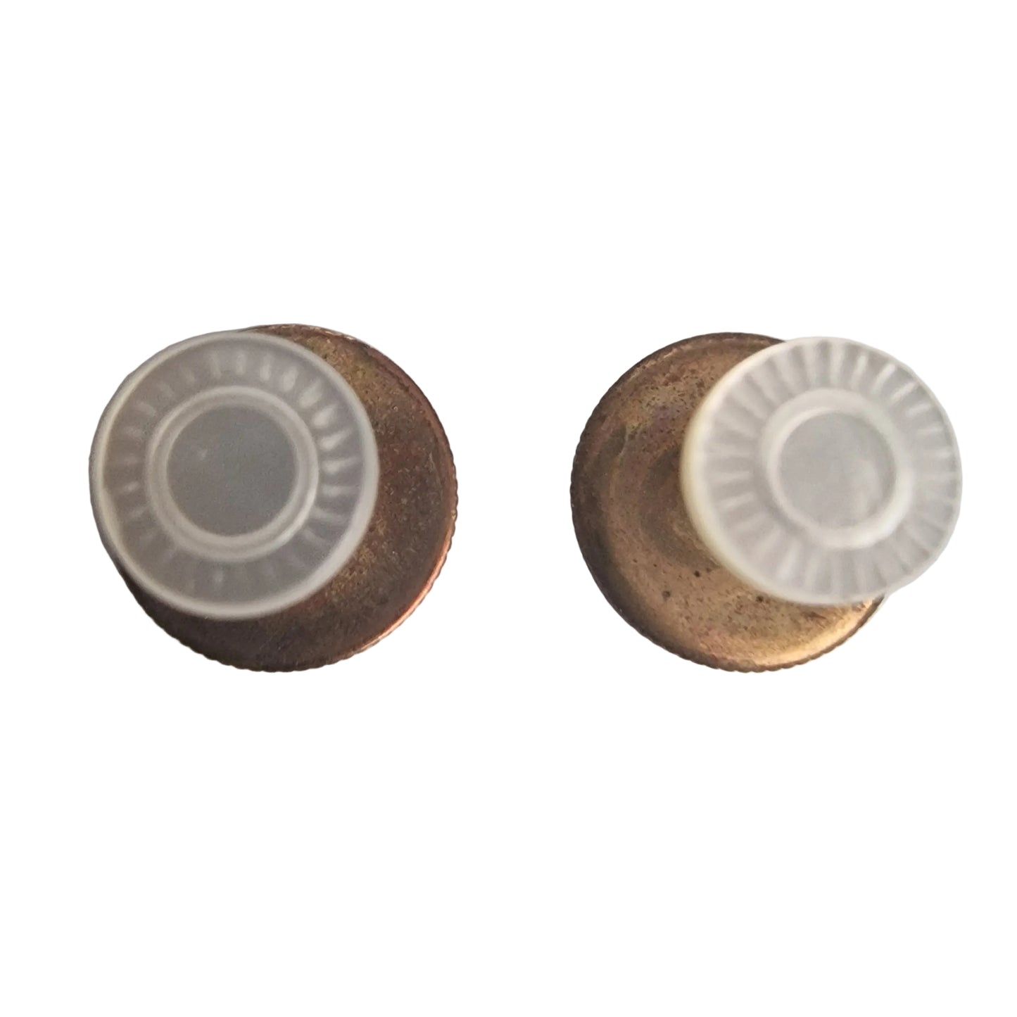 Vintage 1950s Brass Dress Shirt Studs Screw-Back Tuxedo Formalwear Great Britain – photo 3