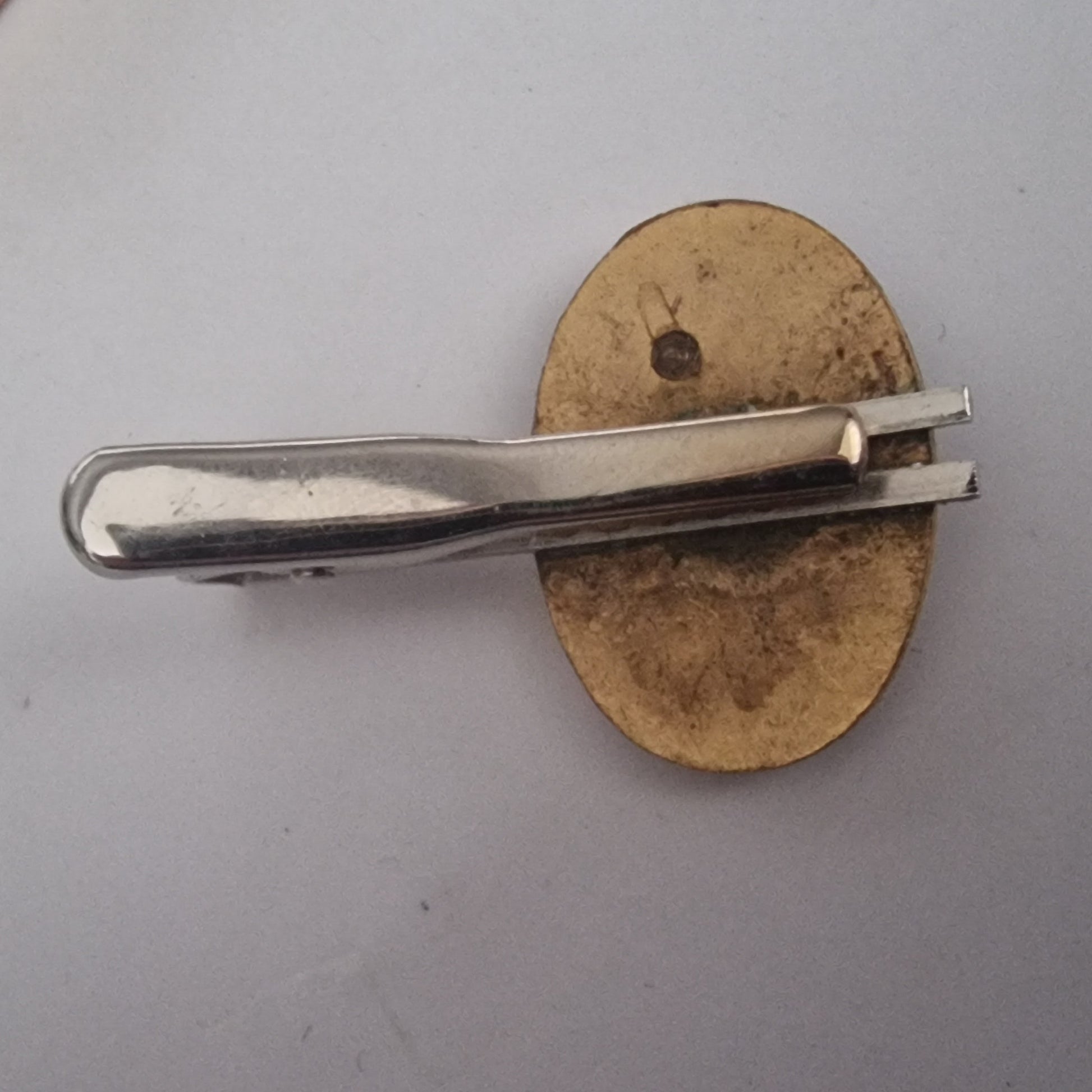 Vintage 1950s Silver-Tone Nagasaki Japan Enamel Tie Clip Souvenir Judo Figural – photo 5