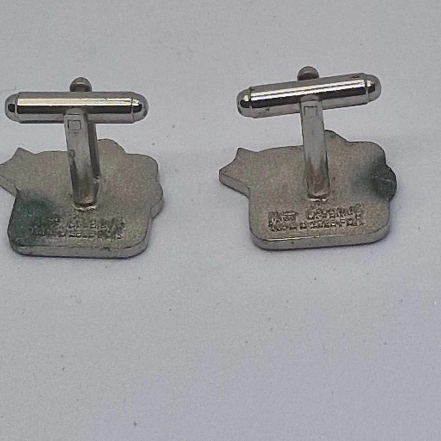 Vintage The Simpsons 1990s Silver-Tone Homer Simpson Figural Enamel Cufflinks – photo 3