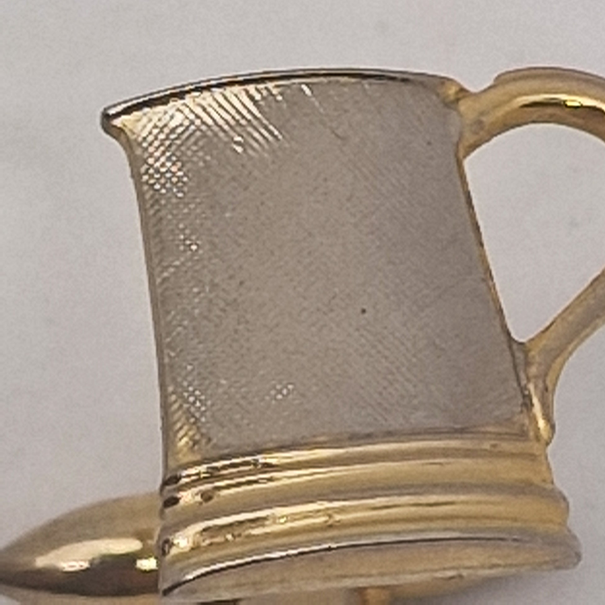 Vintage 1970s Gold Silver-Tone Beer Mug Tankard Cufflinks Novelty Figural Mens – photo 5