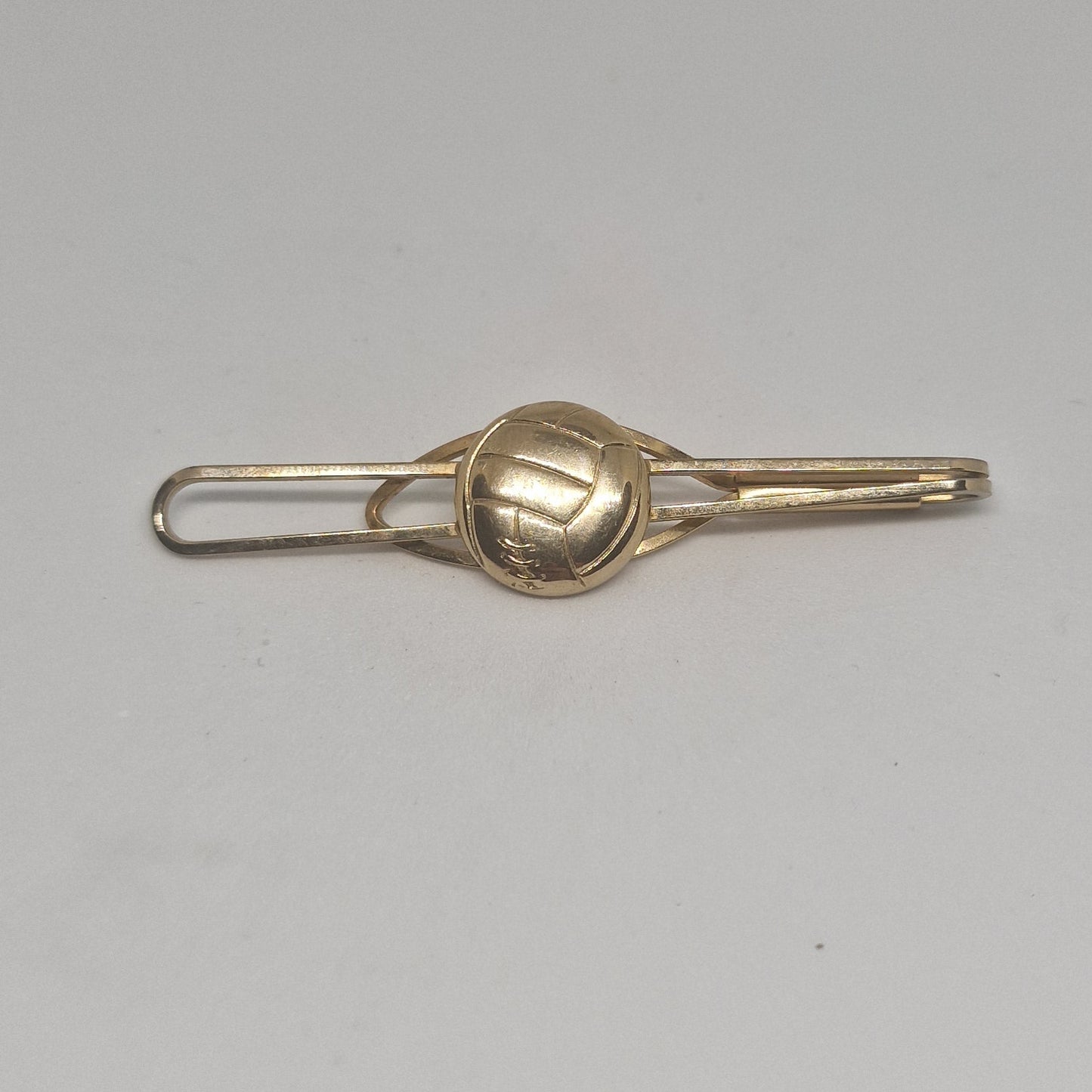 Vintage Strattons 1960s Gold-Tone Football Tie Clip Figural Sports Signed Mens – photo 2