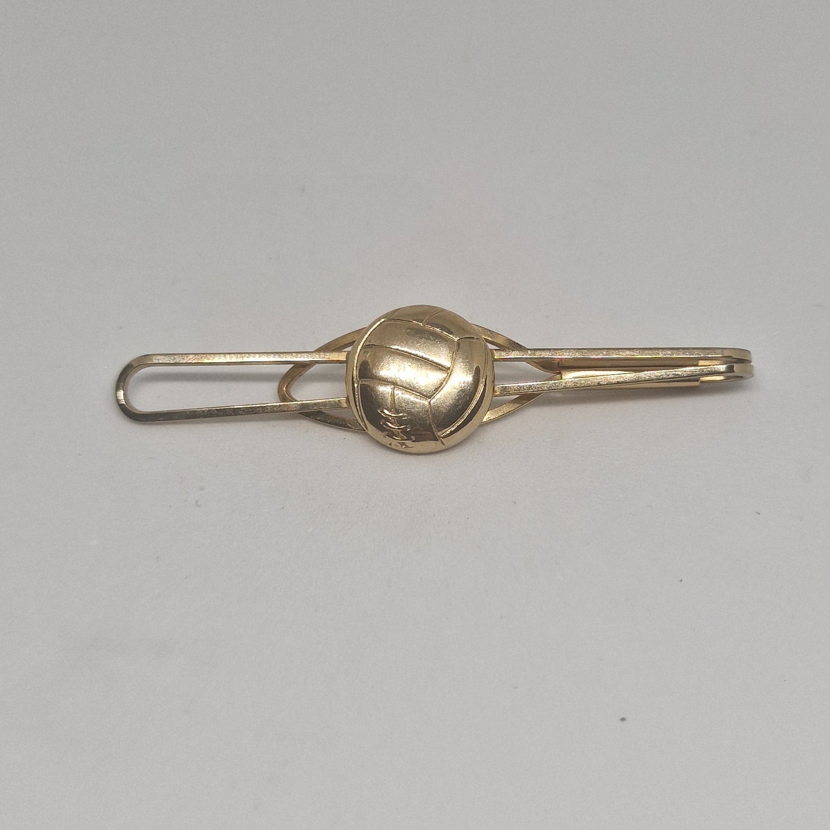 Vintage Strattons 1960s Gold-Tone Football Tie Clip Figural Sports Signed Mens – photo 2