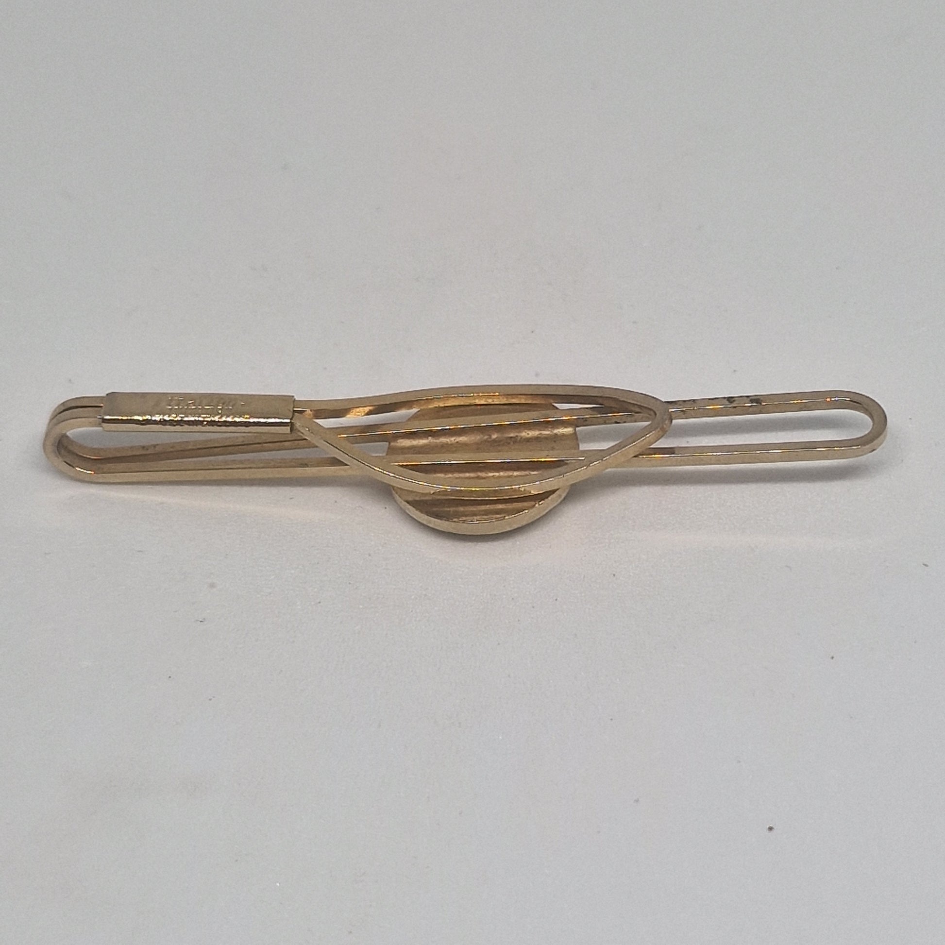 Vintage Strattons 1960s Gold-Tone Football Tie Clip Figural Sports Signed Mens – photo 4