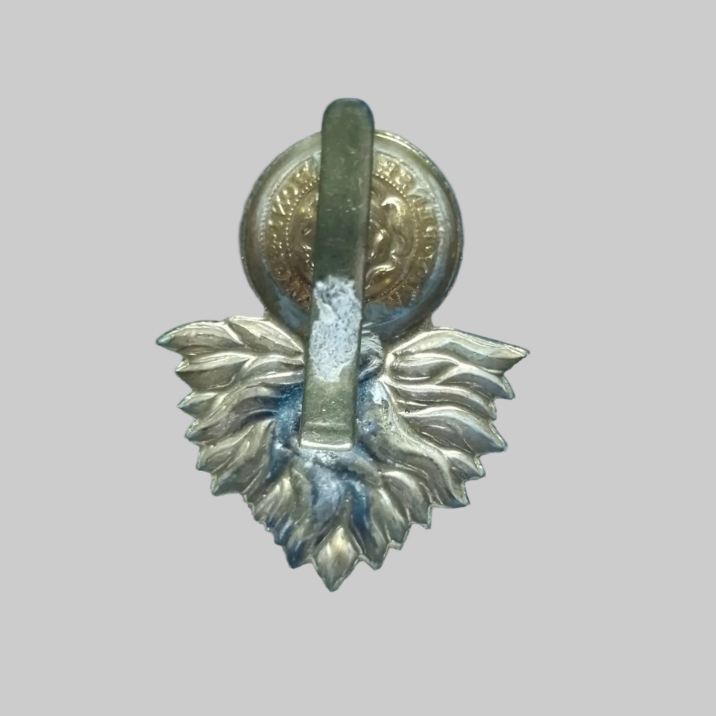 Vintage Gold-Tone Military Fusilier Brooch British Regiment Grenade Lapel Pin – photo 2