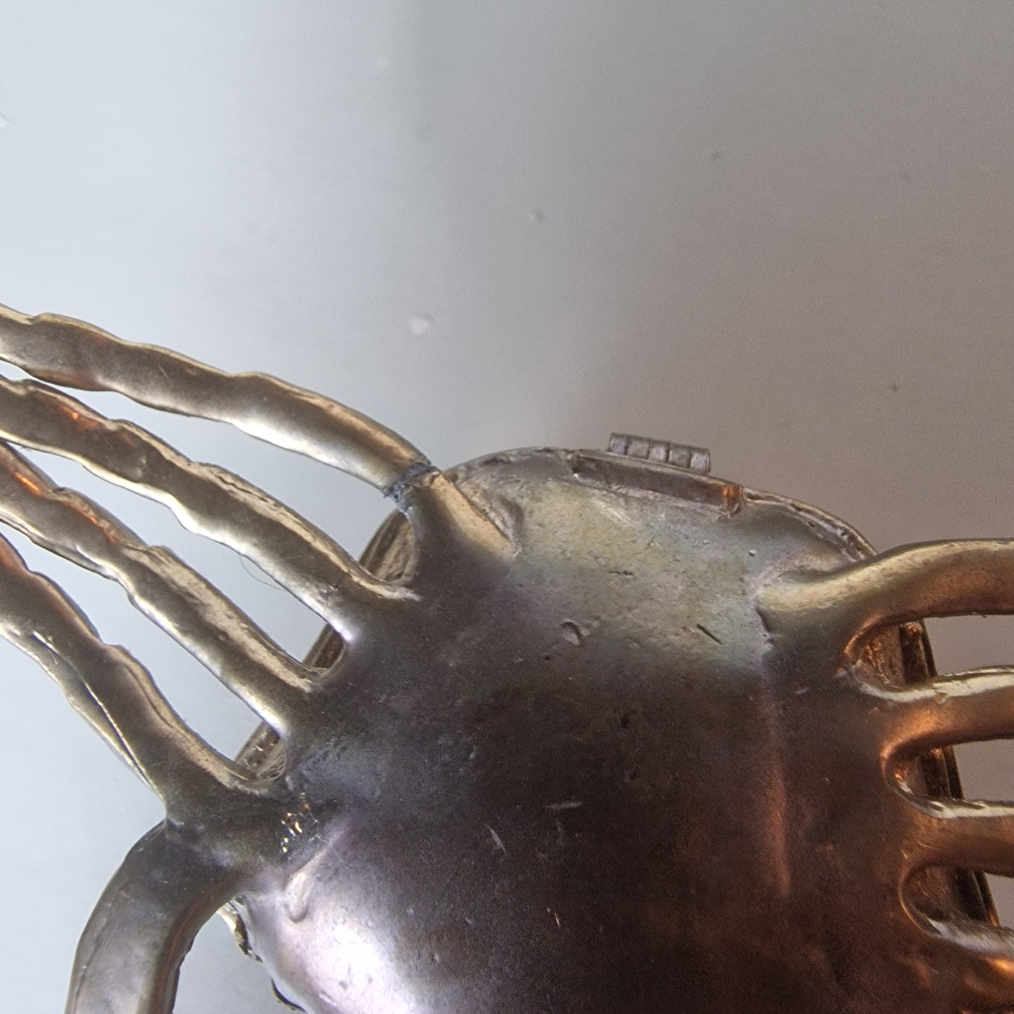 Vintage Gold-Tone Enamel Crab Jewellery Box Figural Rhinestone Animal Figurine – photo 6