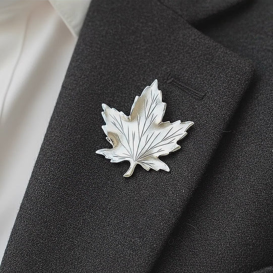 Vintage Sterling Silver Leaf Brooch Botanical Maple Figural Pin Signed Mid Centu — tiktok