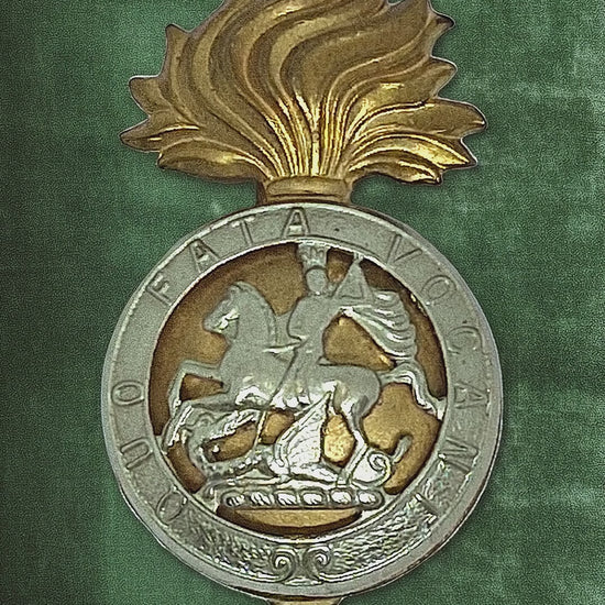 Vintage 1950s Gold-Tone Silver-Tone Military Cap Badge Royal Fusiliers Brooch — tiktok