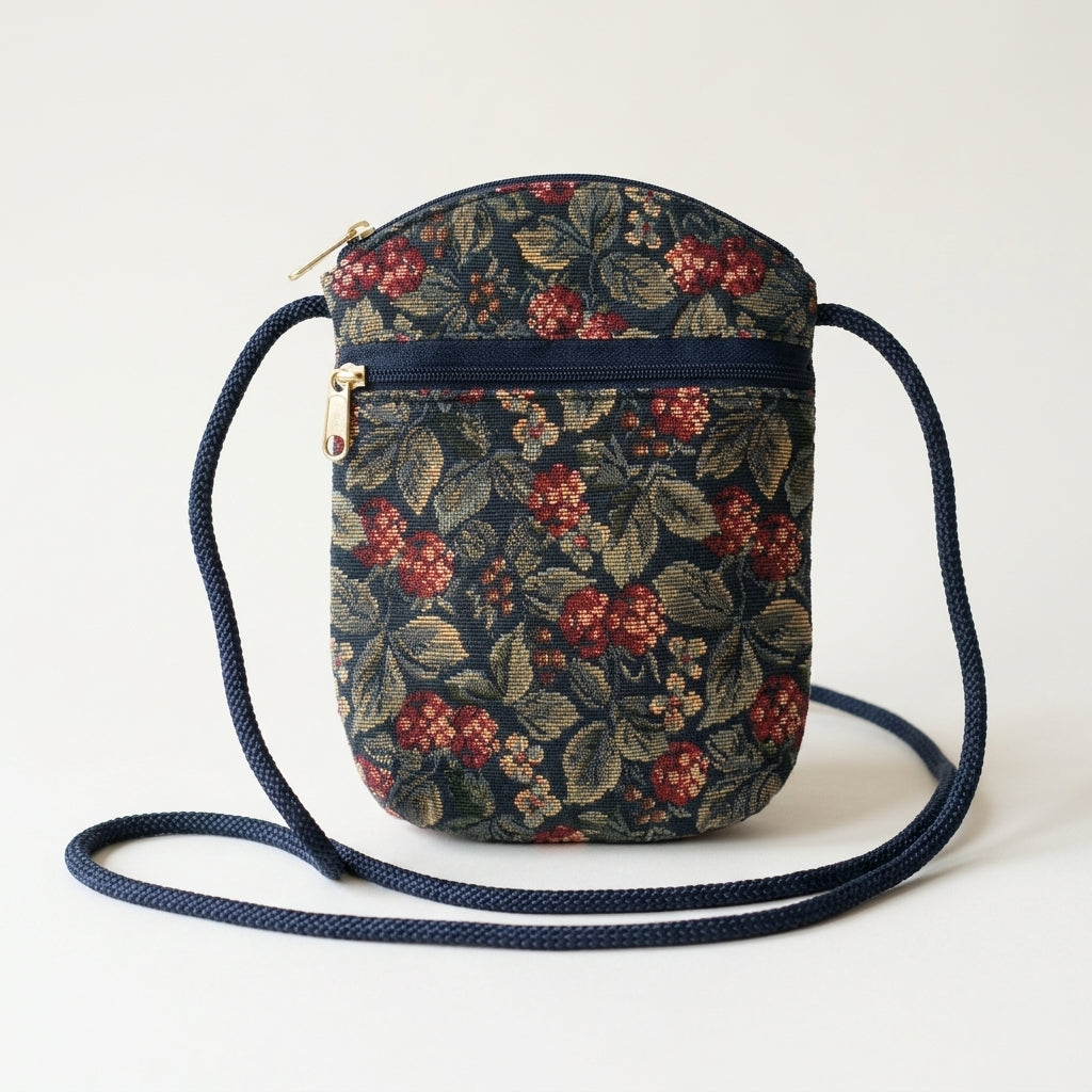 Vintage 1980s Tapestry Floral Crossbody Bag | The Rare Room